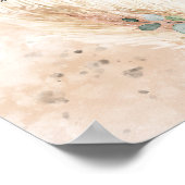 Populaire terracotta bordeaux bloemeneucalyptus sa poster (Hoek)