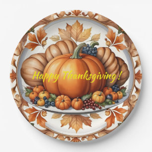 Populaire Thanksgiving Pumpkin Autumn Collectie Papieren Bordje