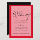 Populaire trouwkleuren ZWART en ROOD BUDGET (Voorkant / Achterkant)