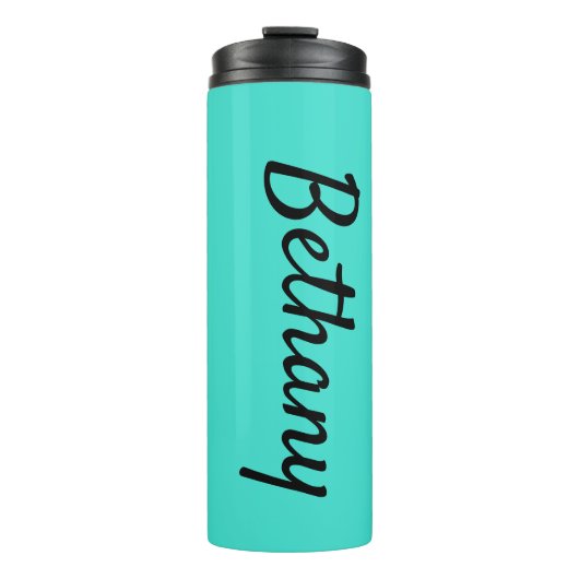 Populaire turquoise bijpassend ontwerp 12oz thermosbeker (Voorkant)