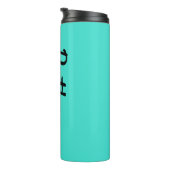 Populaire turquoise bijpassend ontwerp 12oz thermosbeker (Geroteerd rechts)