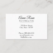 *~* Populaire Turquoise Blue Green Girly Beauty Visitekaartje (Achterkant)