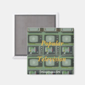 Populaire tv-magneet magneet (Voorkant / Achterkant)