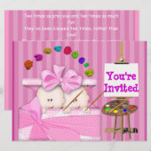 POPULAIRE TWINS BABY GIRL SHOWER INVITATION KAART (Voorkant / Achterkant)