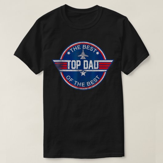 Populaire vader de beste van de beste bejaarde 80- t-shirt (Design voorkant)