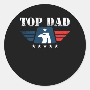 Populaire vader Papa vader vaders Dag Ouder Opa Gi Ronde Sticker