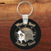 Populaire vader van de hond sleutelhanger (Voorkant)