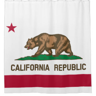 Populaire vlag van Californië Douchegordijn