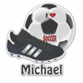 Populaire voetbal ontwerp sjabloon sticker (Voorkant)