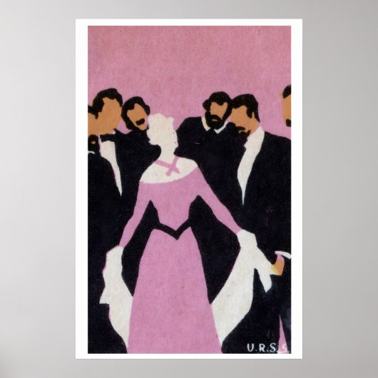 Populaire vrouw - luciferdoosje print - esthetisch (Voorkant)
