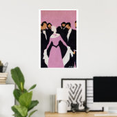 Populaire vrouw - luciferdoosje print - esthetisch (Thuiskantoor)