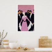 Populaire vrouw - luciferdoosje print - esthetisch (Keuken)