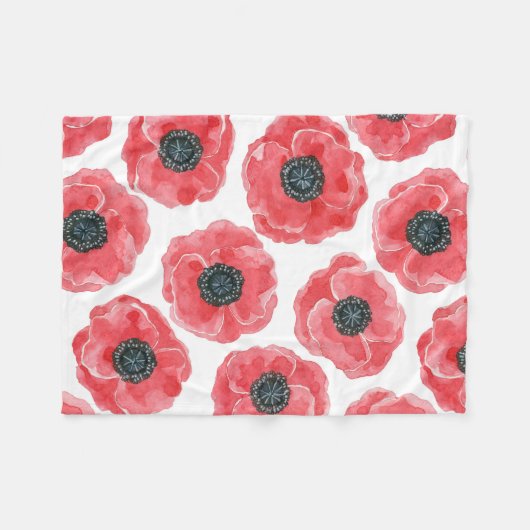 Populaire waterverf fleece deken (Voorkant (Horizontaal))