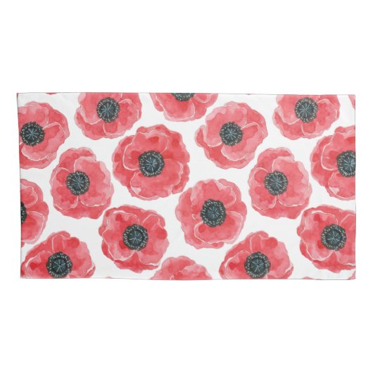 Populaire waterverf kussensloop (Achterkant-Rechts)