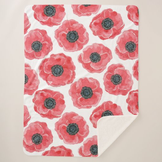 Populaire waterverf sherpa deken (Voorkant)