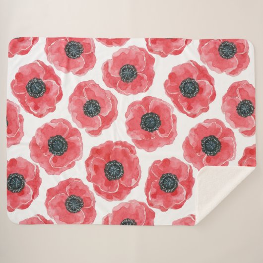 Populaire waterverf sherpa deken (Voorkant (horizontaal))