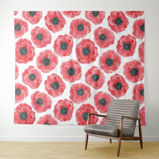 Populaire waterverf wandkleed (In Situ (horizontaal))