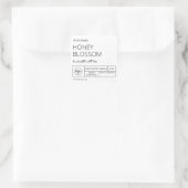 Populaire witte kaars Labels (Tas)