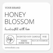 Populaire witte kaars Labels (Voorkant)