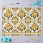 Populaire Yellow Rose Mooi Collectie Tissuepapier (Craft)