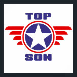 Populaire zoon: Best Son Birthday Gift Poster<br><div class="desc">Populaire zoon: Show je zoon dat hij de beste zoon is met dit prachtige cadeau voor zijn verjaardag of een speciale dag die je hem wilt vieren.</div>