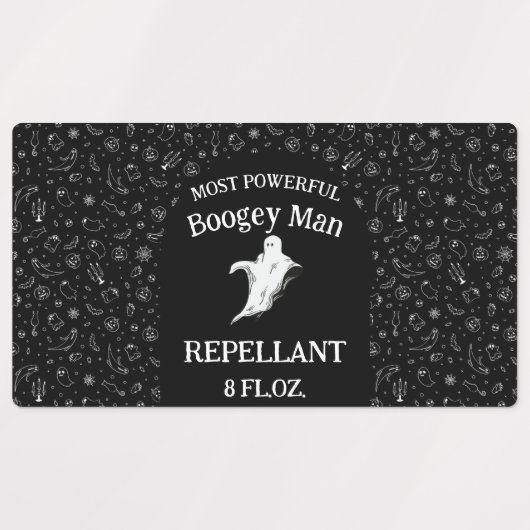 Populairste Boogey Man Repellant Label (Design 1)