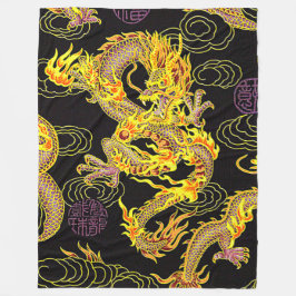 Populairste Chinese dragon Neo Art Fleece Deken