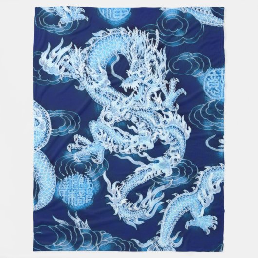 Populairste Chinese winterdraak Fantastische kunst Fleece Deken (Voorkant)
