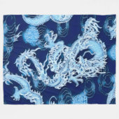 Populairste Chinese winterdraak Fantastische kunst Fleece Deken (Voorkant (Horizontaal))