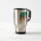 Populairste I Love HIPPOS Travel Mug Reisbeker (Voorkant rechts)