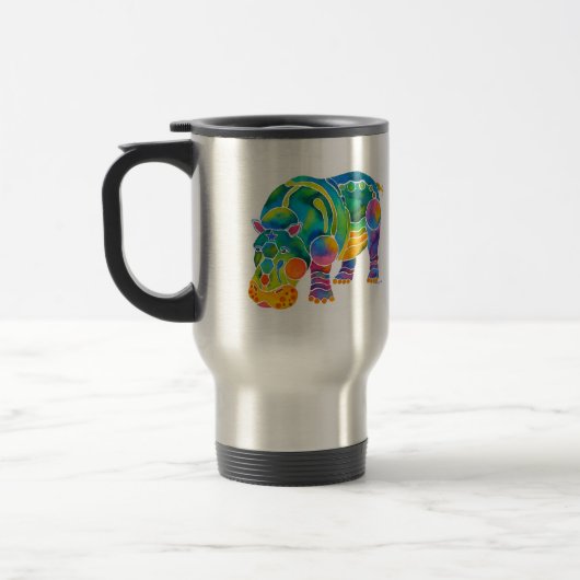 Populairste I Love HIPPOS Travel Mug Reisbeker (Links)