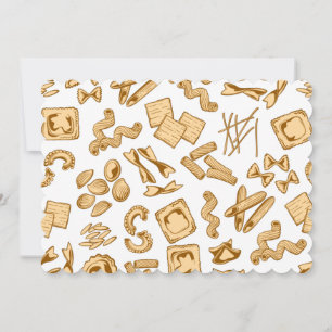 Populairste Italiaanse voedingsmiddelen en verniss Feestdagenkaart