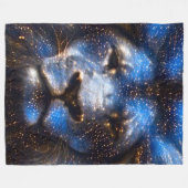 Populairste Leo Zodiac Lion Spirit Fantasy Art Fleece Deken (Voorkant (Horizontaal))