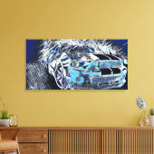 Populairste Mustang Abstracte Acryl Medium Paint Canvas Afdruk (Insitu (Woonkamer))