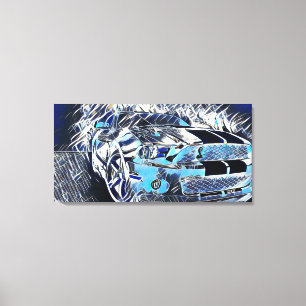 Populairste Mustang Abstracte Acryl Medium Paint Canvas Afdruk