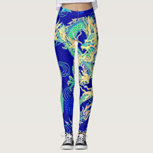 Populairste Neon Chinese Keizer Dragon Fantasy Leggings