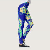 Populairste Neon Chinese Keizer Dragon Fantasy Leggings (Rechts)