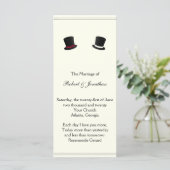 Populairste Stropdassen-weddenschap Programmakaart (Staand voorkant)