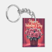 Popular Beautiful Luxury Floral Love Collection Sleutelhanger (Voorkant Links)