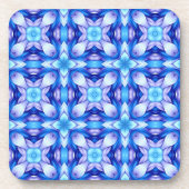 Popular captivating pattern in blue and violet bier onderzetter (Voorkant)