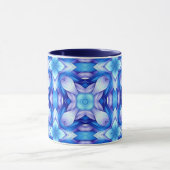Popular captivating pattern in blue and violet mok (Midden)