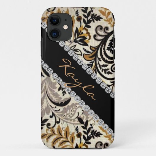 Popular CHIC DAMASK BLOK I phone 5 HOESJE (Achterkant)
