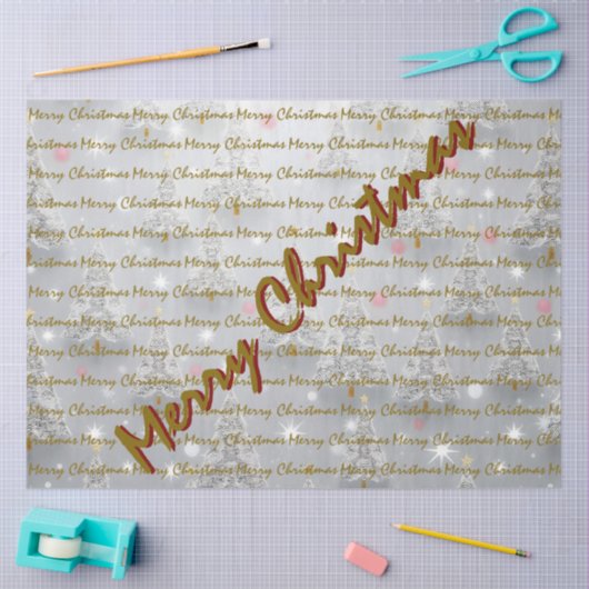 Popular Christmas Luxury Christmas Trees Tissuepapier (Craft)