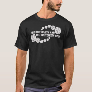 Popular Dungeons And Dragons Dice Giveth And Dice T-shirt
