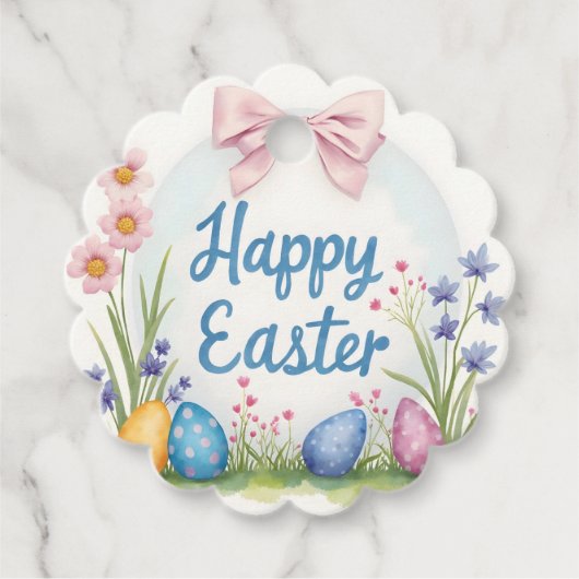 Popular Easter Eggs Beautiful Collection Bedankjes Labels (Voorkant)