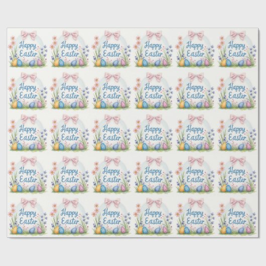 Popular Easter Eggs Beautiful Collection Cadeaupapier (Vlak)