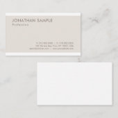 Popular Elegant Minimalist Design Modern Plain Visitekaartje (Voorkant / Achterkant)