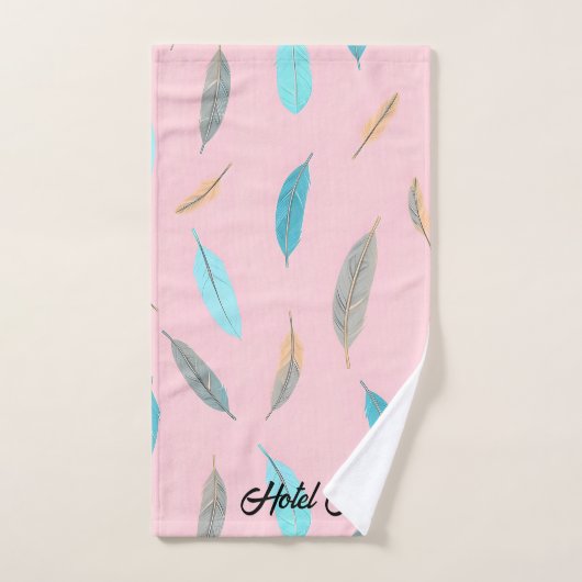 Popular Feathers Luxury Boho Collection Bad Handdoek (Handdoek)