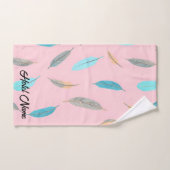 Popular Feathers Luxury Boho Collection Bad Handdoek (Handdoek)
