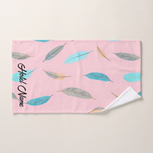 Popular Feathers Luxury Boho Collection Bad Handdoek (Handdoek)